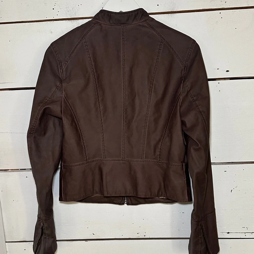 Hei Hei Dara Anthropologie Vegan Leather Jacket - Picture 8 of 14